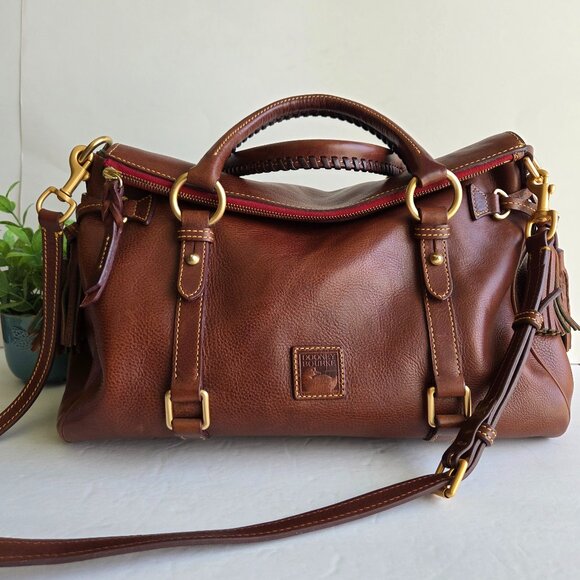 EUC Dooney & Bourke Extra Large Florentine Satchel in Chestnut - Picture 1 of 14
